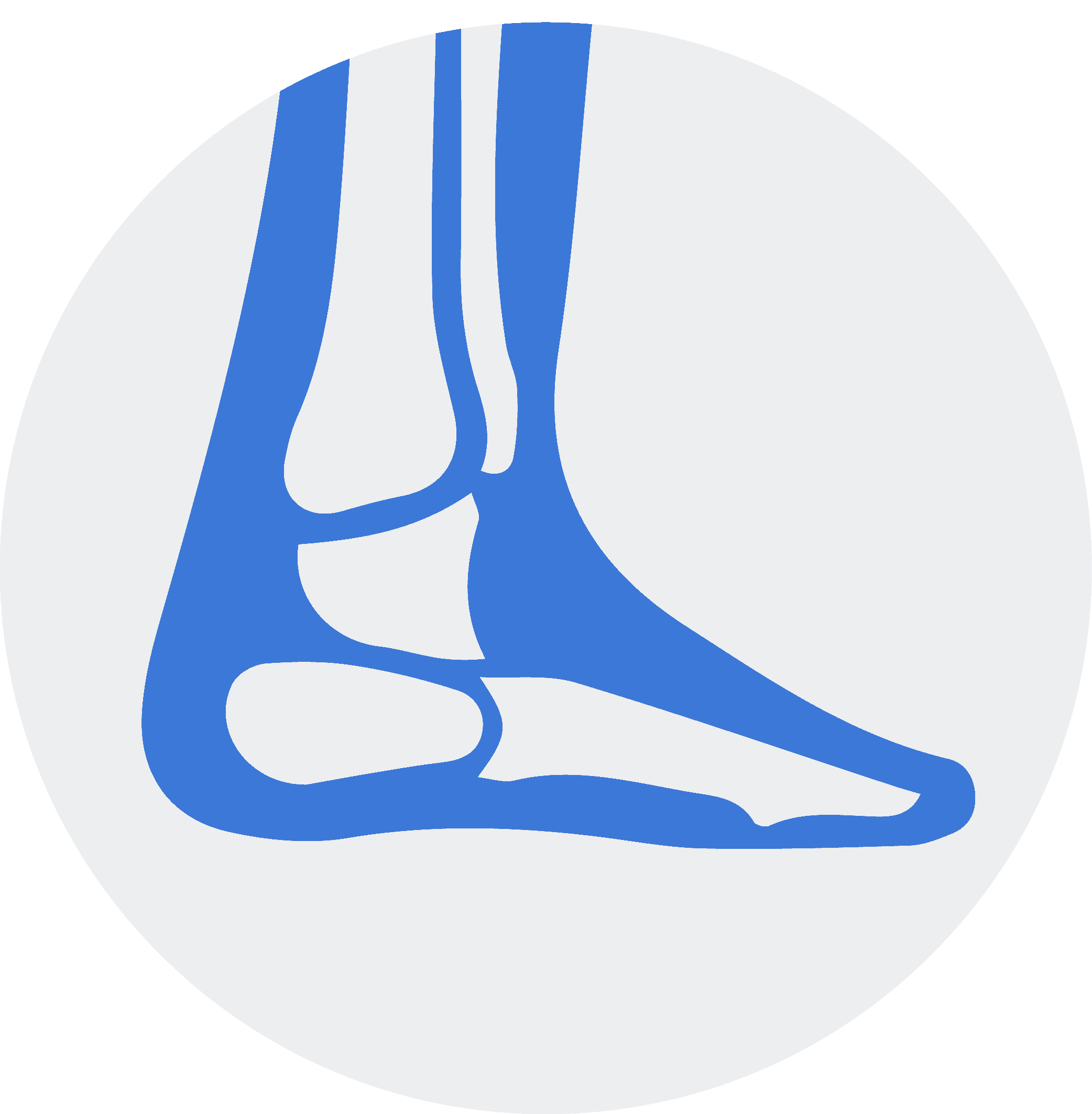 foot icon with bones