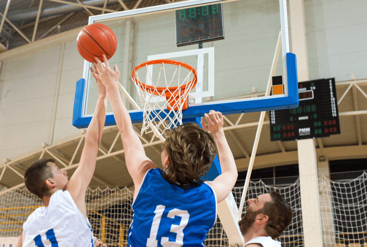 people playing basketball